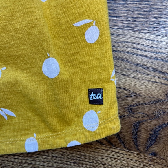 Tea Collection Girls Hi Lo Fruit Print Elastic Waistband Sleeveless Dress Size 3 - Picture 11 of 11